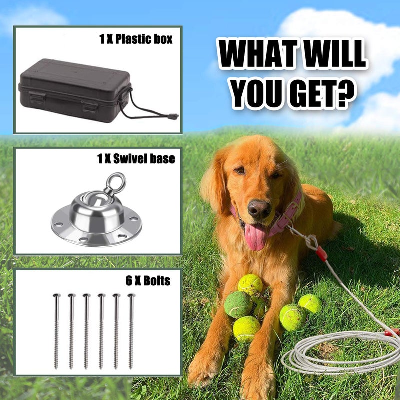 Highland Farms Select 360Â° Swivel Dog Tie Out Stake Dog Anchor - Heavy Duty Rust Proof Dog Yard Stake Holds 1000Lbs of Pull Force for Yard Camping Outdoor - Image 3
